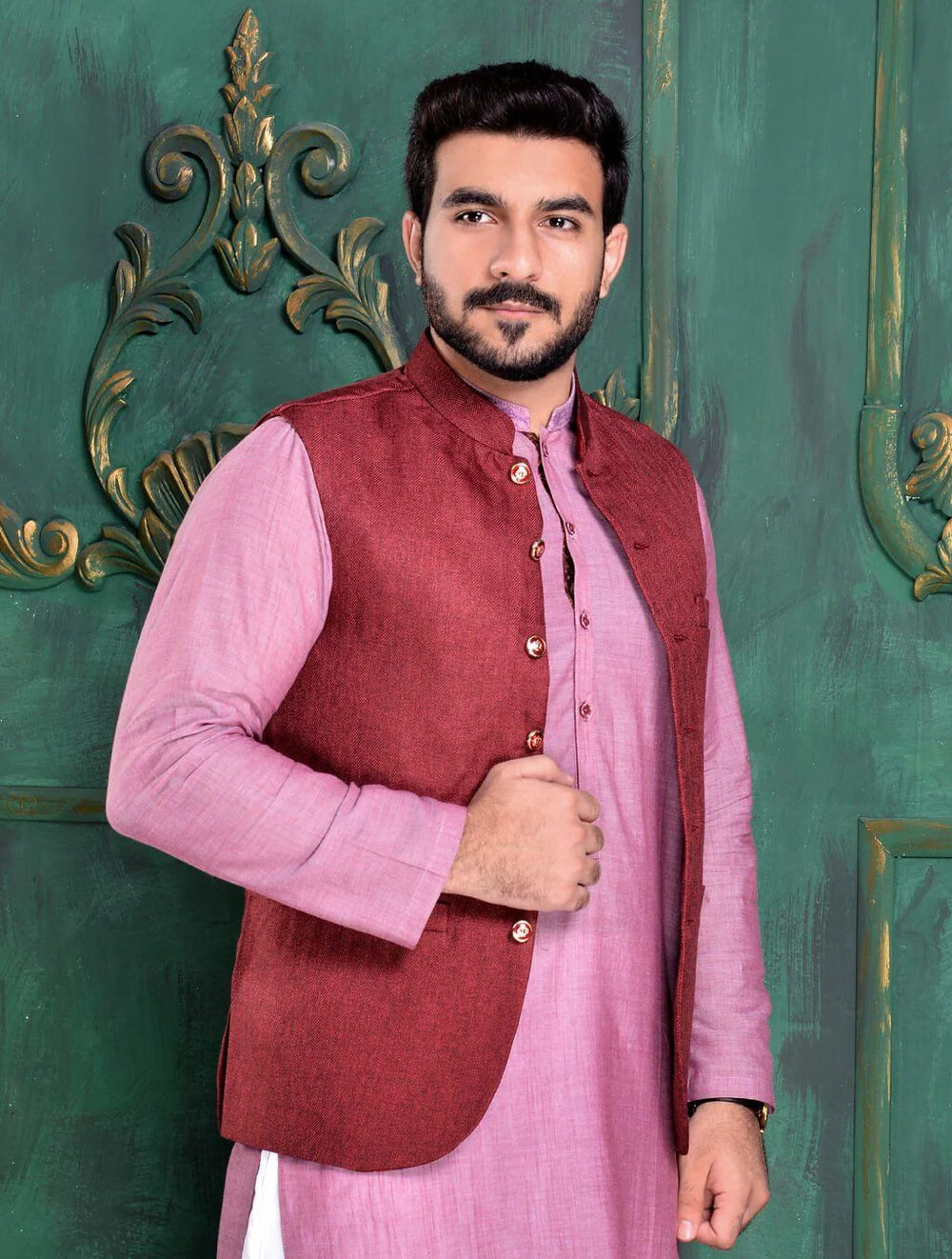 Mushq Cotton Festive Coat for Men -  ETHER (C)