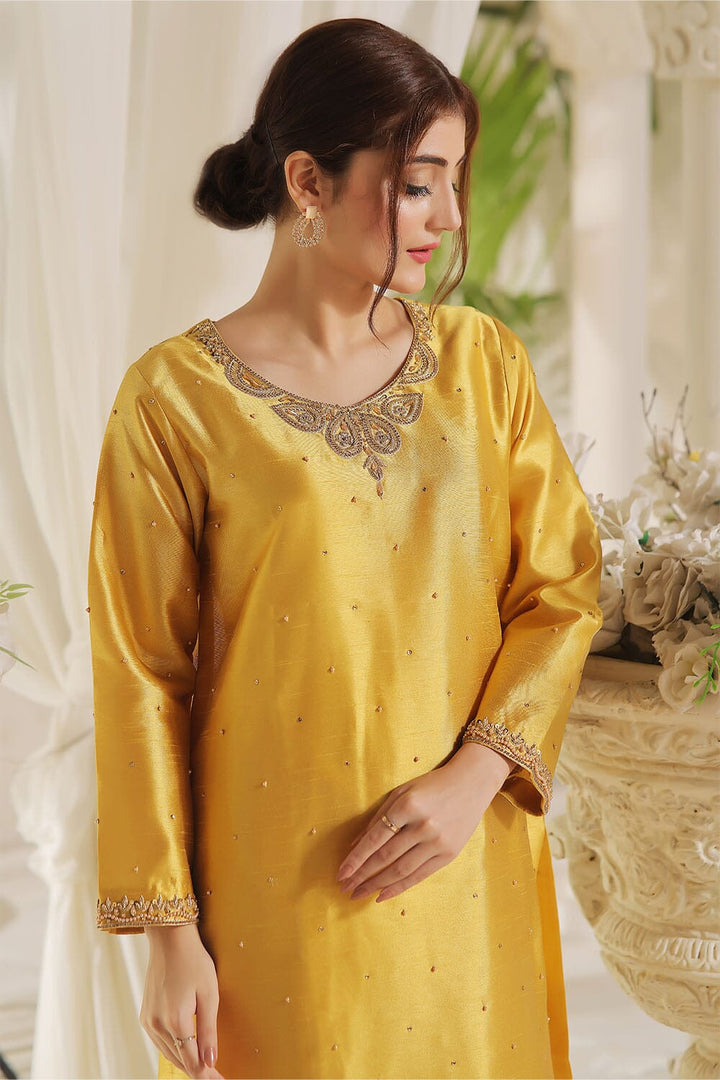 2PC Stitched Embroidered Silk Shirt & Trouser KFSE-2368 KHAS STORES 