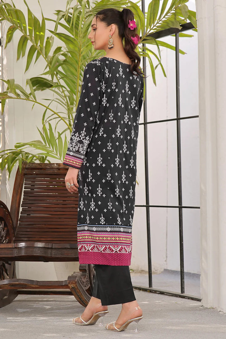 2PC Unstitched Printed Lawn Shirt and Trouser KST-2525 Printed KHAS STORES 
