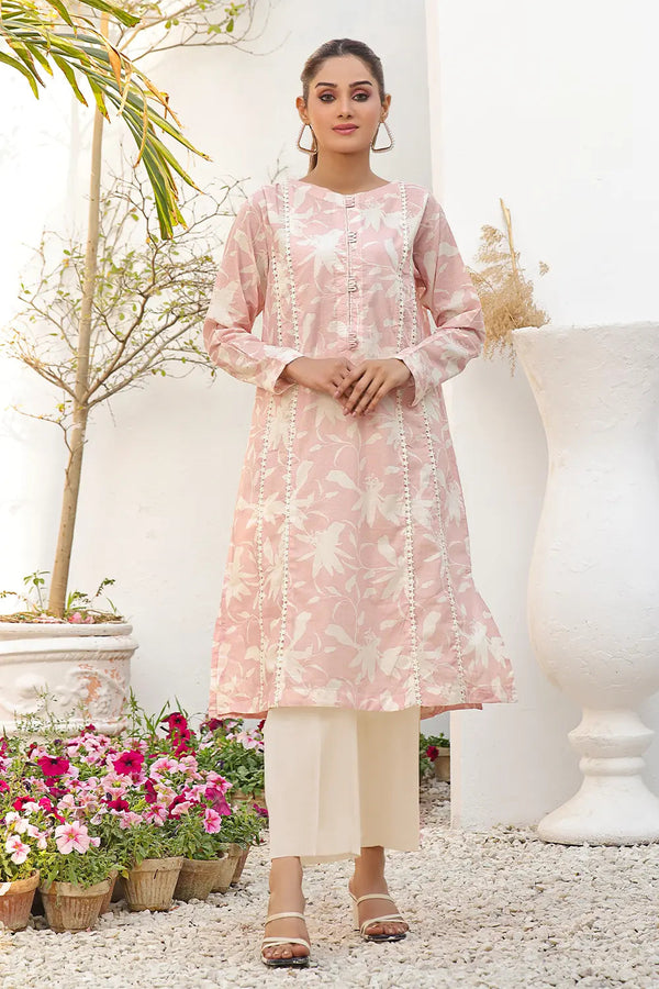 2PC Unstitched Printed Lawn Shirt and Trouser KST-2532 Printed KHAS STORES 