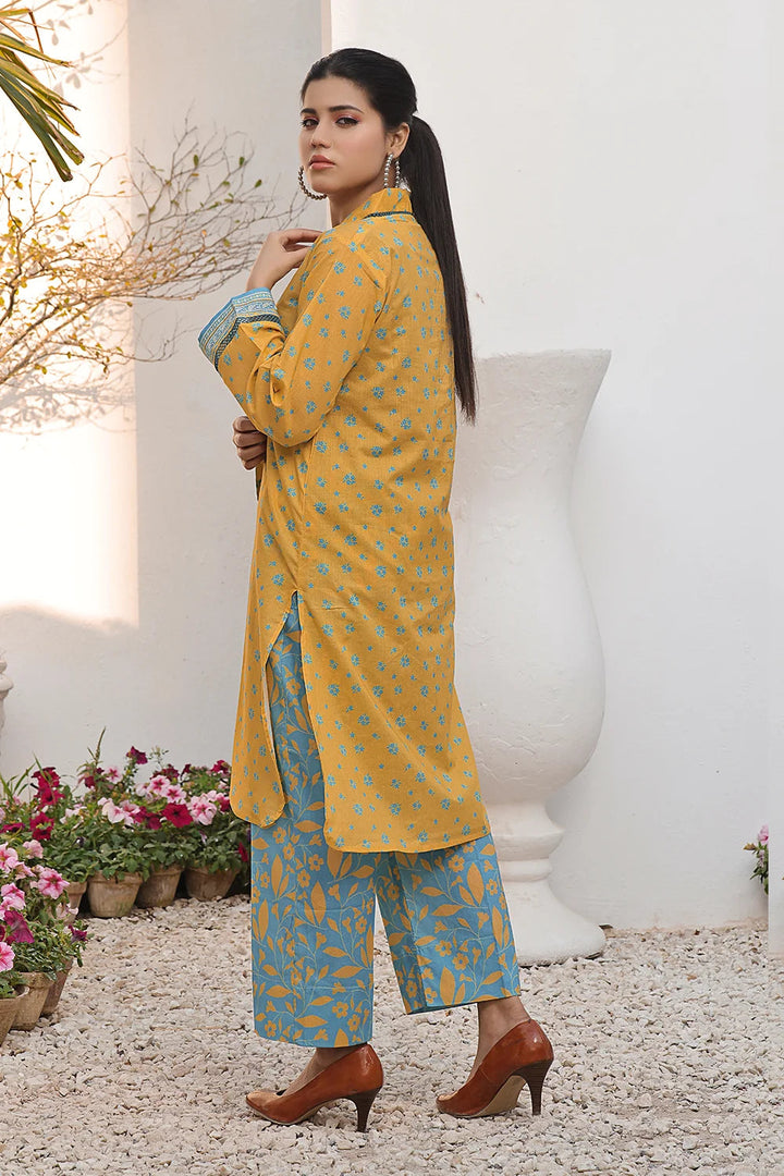 2PC Unstitched Printed Lawn Shirt and Trouser KST-2579 Printed KHAS STORES 