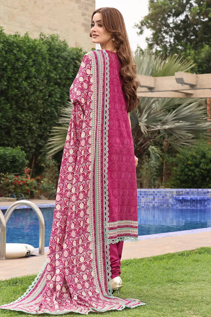 3PC Embroidered Unstitched Lawn Suit KL-2559 Embroidered KHAS STORES 