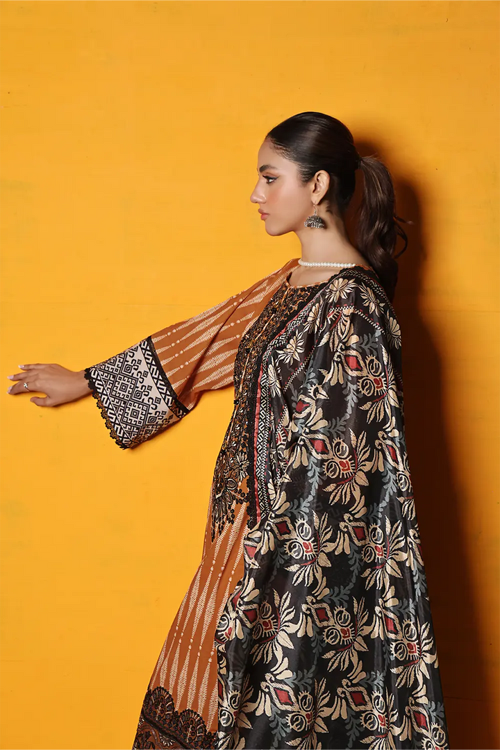 3PC Embroidered Unstitched Lawn Suit KSE-2469 Embroidered KHAS STORES 