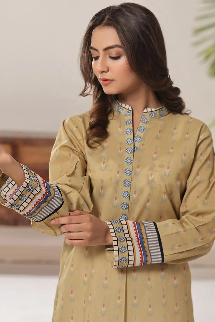 Printed Lawn Stitched Shirt DR-2544 Printed KHAS STORES 