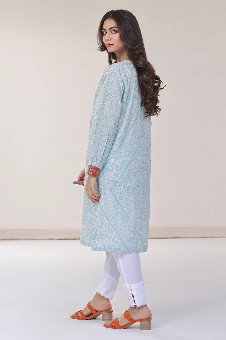 Printed Lawn Stitched Shirt DR-2545 Printed KHAS STORES 