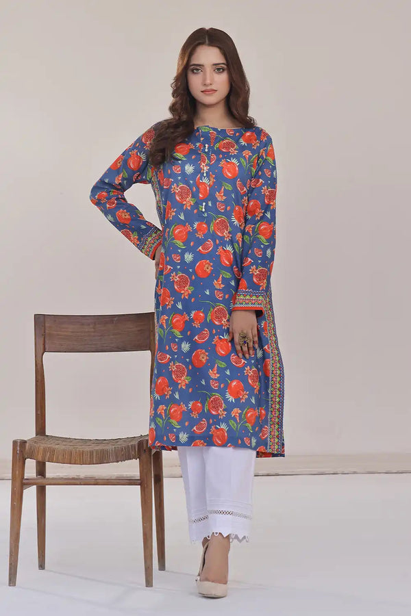 Printed Lawn Stitched Shirt DR-2551 Printed KHAS STORES 