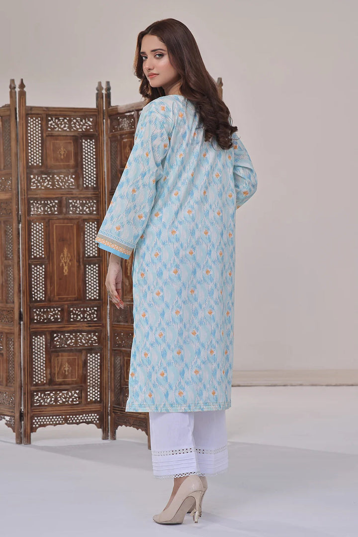 Printed Lawn Stitched Shirt DR-2554 Printed KHAS STORES 