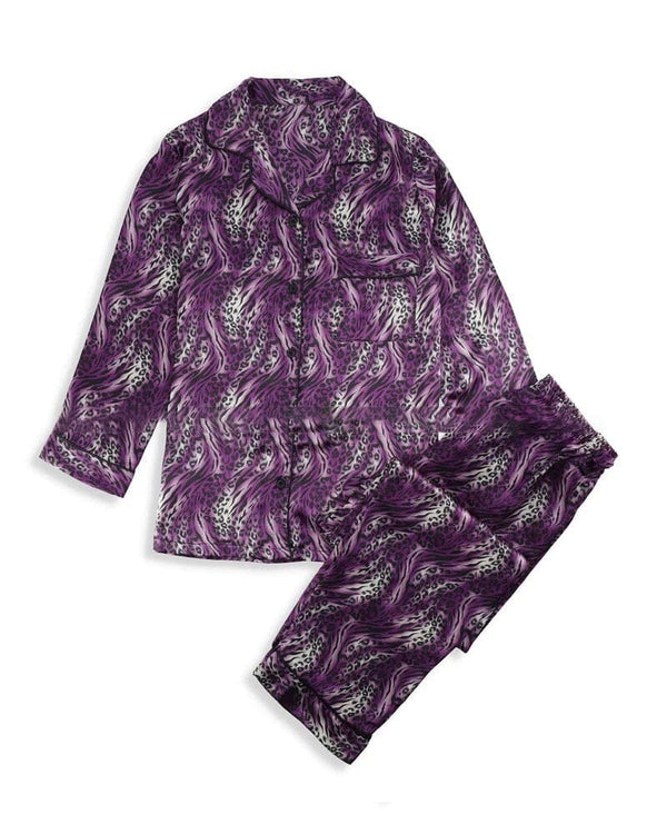 Silk Print Loungewear - Purple Love Espicopink 