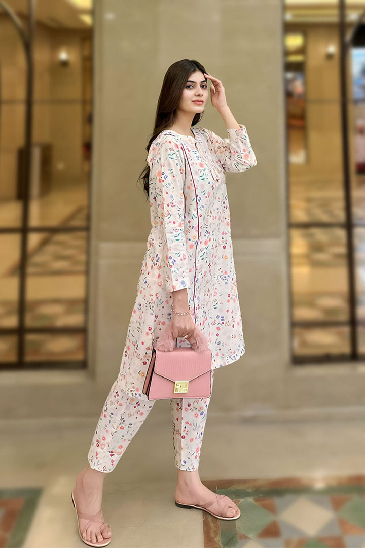 2 Pcs Stitched Cambric SHIRT & TROUSER RKT-038 E KHAS STORES 