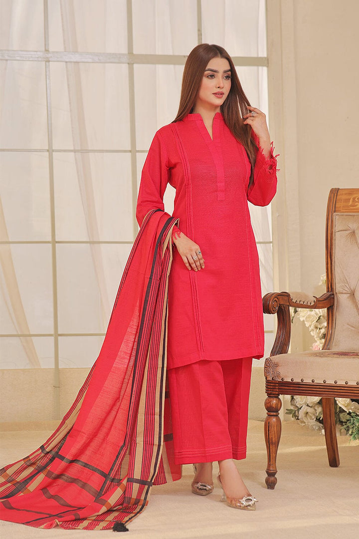 2 Pcs Stitched Khaddar SHIRT & DUPATTA RKHD-1644 KHAS STORES 