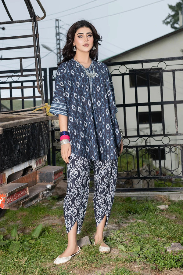 2PC Printed Unstitched Khaddar Shirt & Trouser KKH-3622 Printed KHAS STORES 