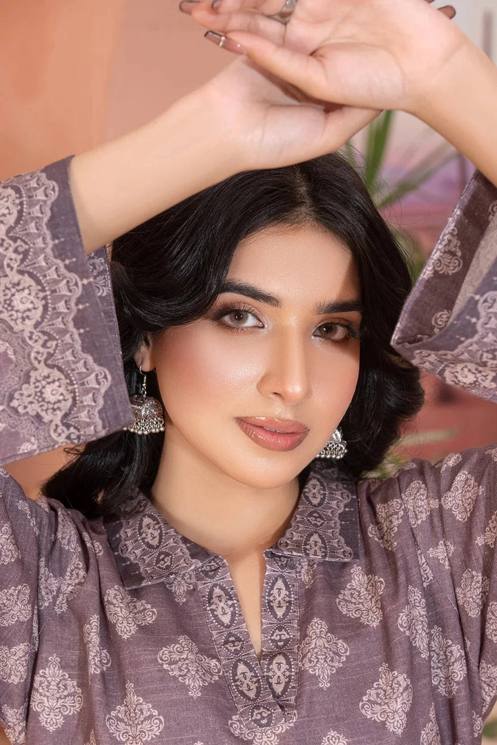 2PC Printed Unstitched Khaddar Shirt & Trouser KKH-3665 Printed KHAS STORES 