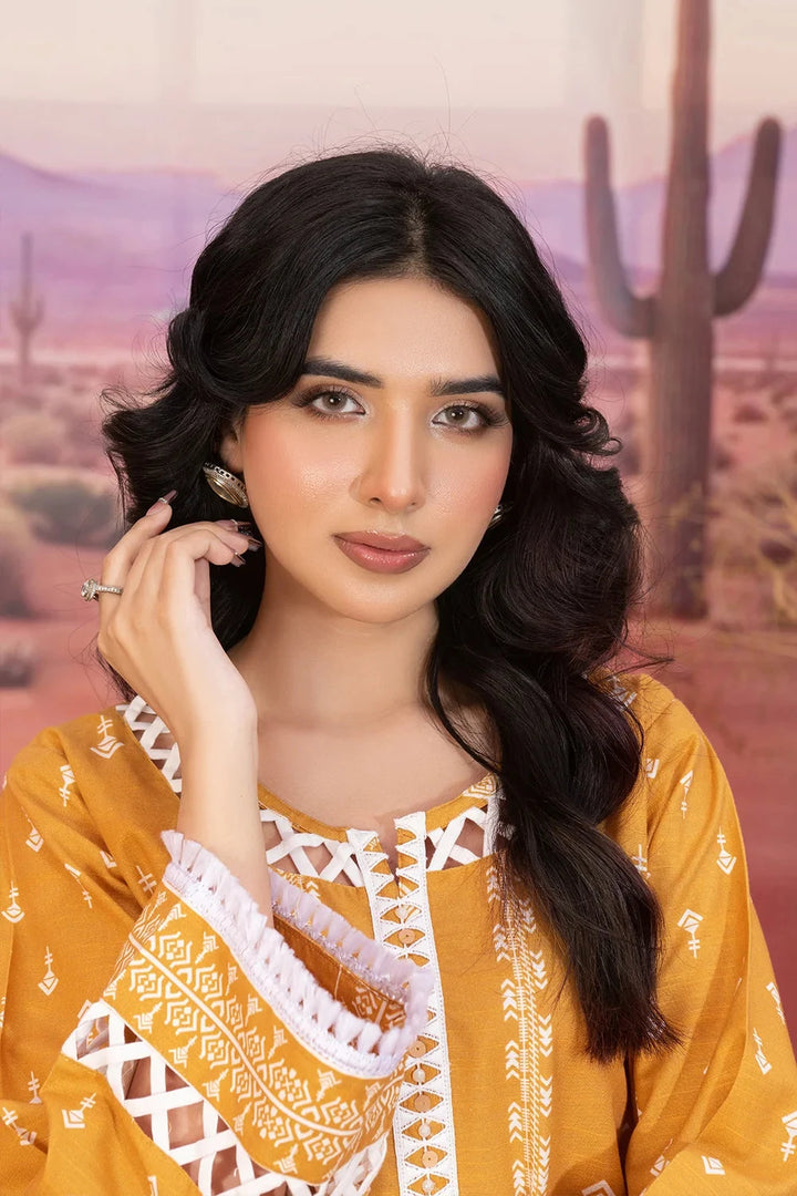 2PC Printed Unstitched Khaddar Shirt & Trouser KKH-3667 Printed KHAS STORES 