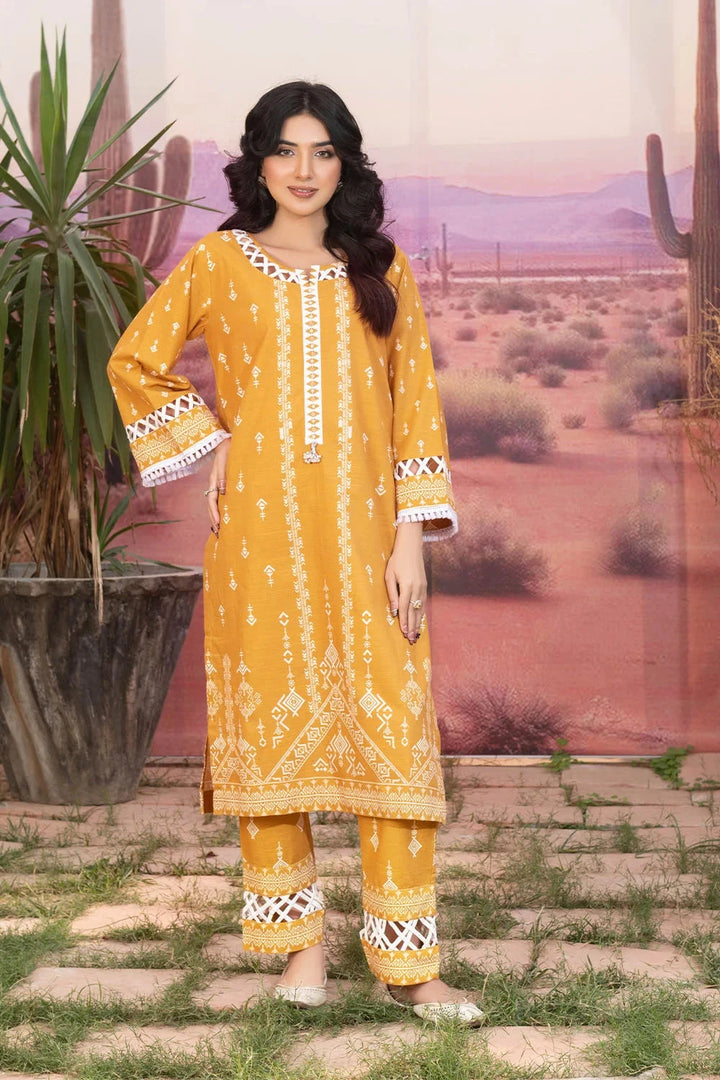 2PC Printed Unstitched Khaddar Shirt & Trouser KKH-3667 Printed KHAS STORES 