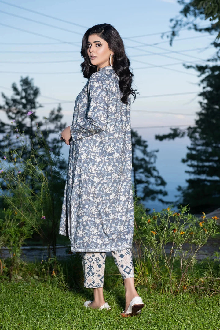 2PC Stitched Bana Dora Linen Shirt and Trouser KLT-3616 Printed KHAS STORES 