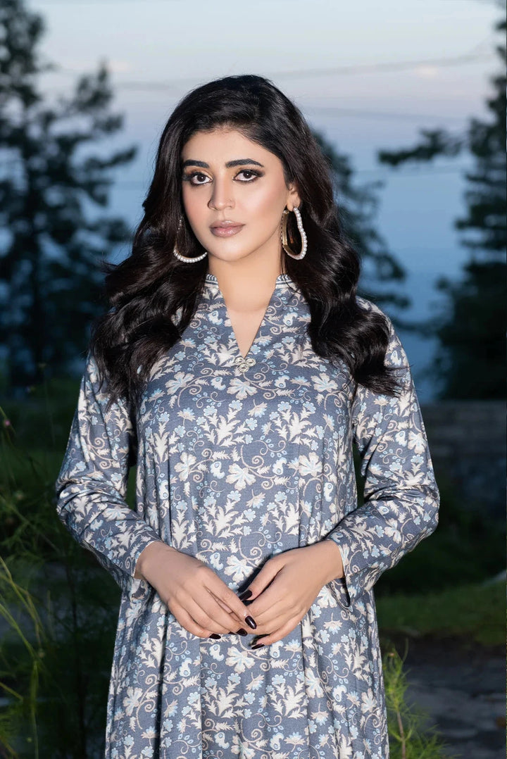 2PC Stitched Bana Dora Linen Shirt and Trouser KLT-3616 Printed KHAS STORES 