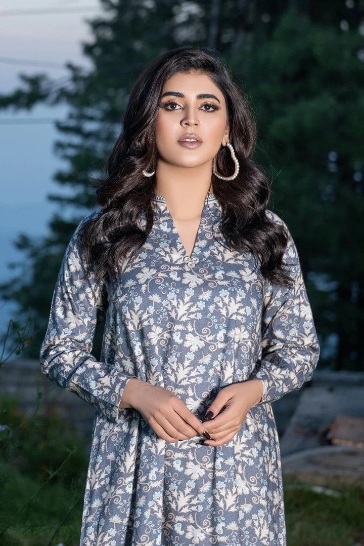 2PC Stitched Bana Dora Linen Shirt and Trouser KLT-3616 Printed KHAS STORES 