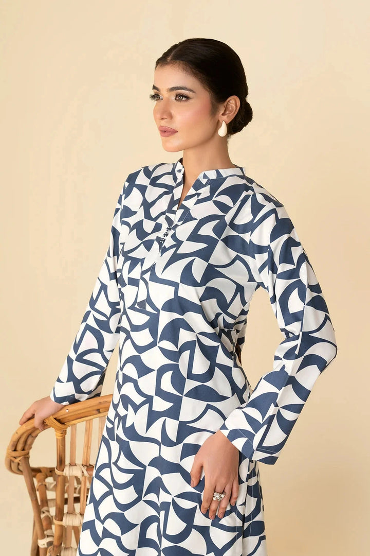 2PC Stitched Cambric Shirt and Trouser KST-25009 Printed KHAS STORES 