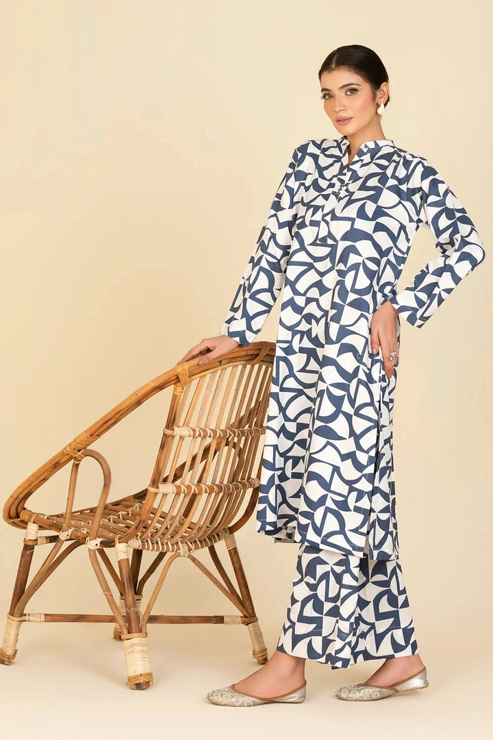 2PC Stitched Cambric Shirt and Trouser KST-25009 Printed KHAS STORES 