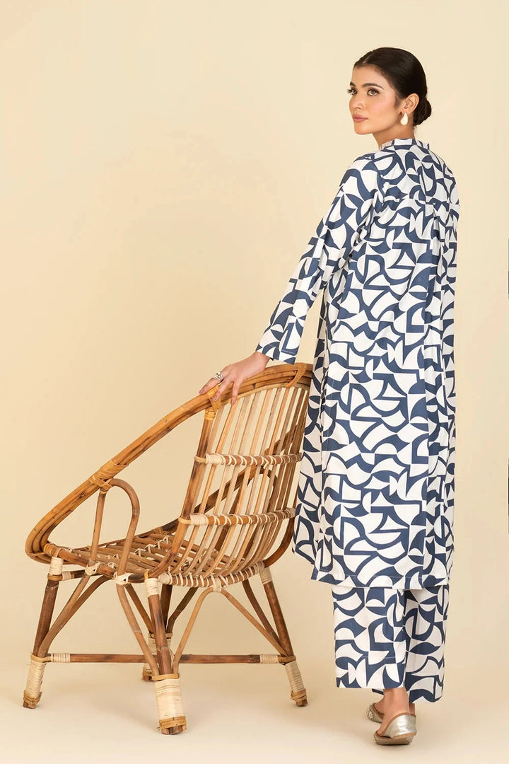 2PC Stitched Cambric Shirt and Trouser KST-25009 Printed KHAS STORES 