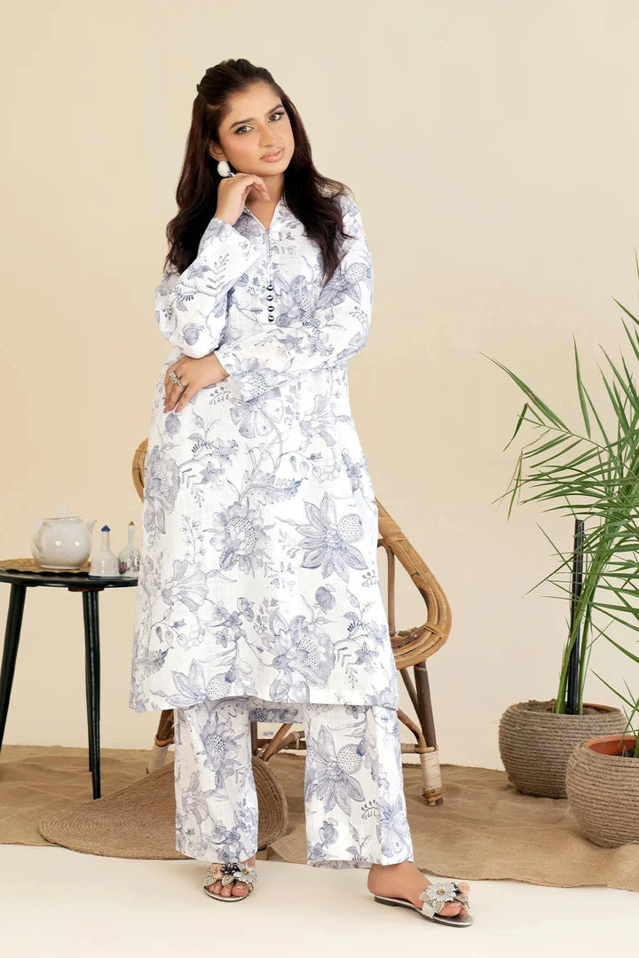 2PC Stitched Cambric Shirt and Trouser KST-25015 Printed KHAS STORES 