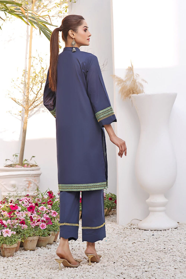 2PC Stitched Embroidered Lawn Shirt and Trouser KST-2520 Embroidered KHAS STORES 