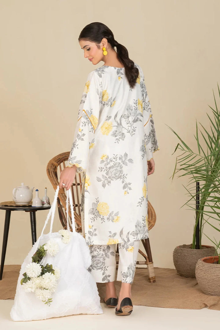 2PC Stitched Printed Cambric Shirt and Trouser KST-25002 Printed KHAS STORES 