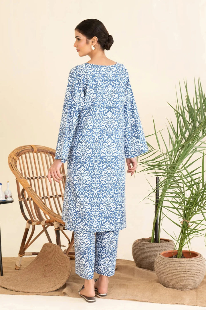 2PC Stitched Printed Cambric Shirt and Trouser KST-25003 Printed KHAS STORES 
