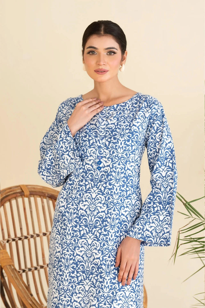 2PC Stitched Printed Cambric Shirt and Trouser KST-25003 Printed KHAS STORES 