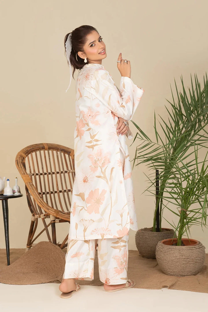 2PC Stitched Printed Cambric Shirt and Trouser KST-25004 Printed KHAS STORES 