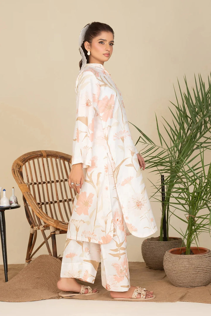 2PC Stitched Printed Cambric Shirt and Trouser KST-25004 Printed KHAS STORES 