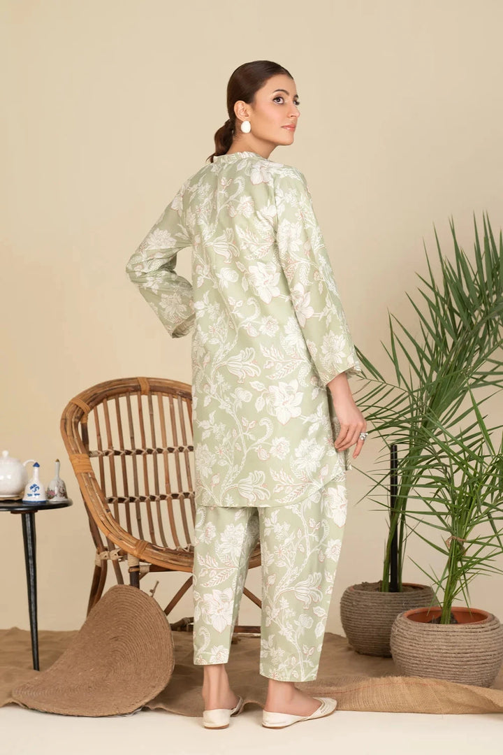 2PC Stitched Printed Cambric Shirt and Trouser KST-25005 Printed KHAS STORES 