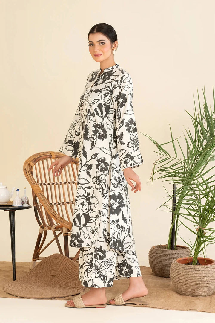2PC Stitched Printed Cambric Shirt and Trouser KST-25006 Printed KHAS STORES 