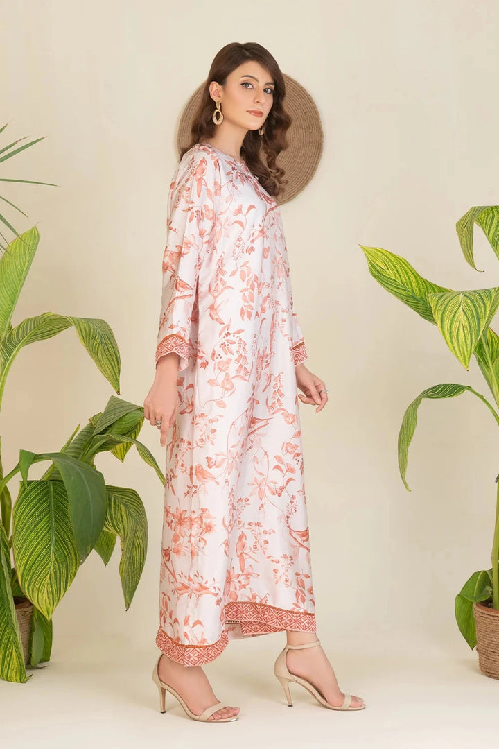 2PC Stitched Printed Silk Shirt and Trouser RTW-KSTL-202 Printed KHAS STORES 