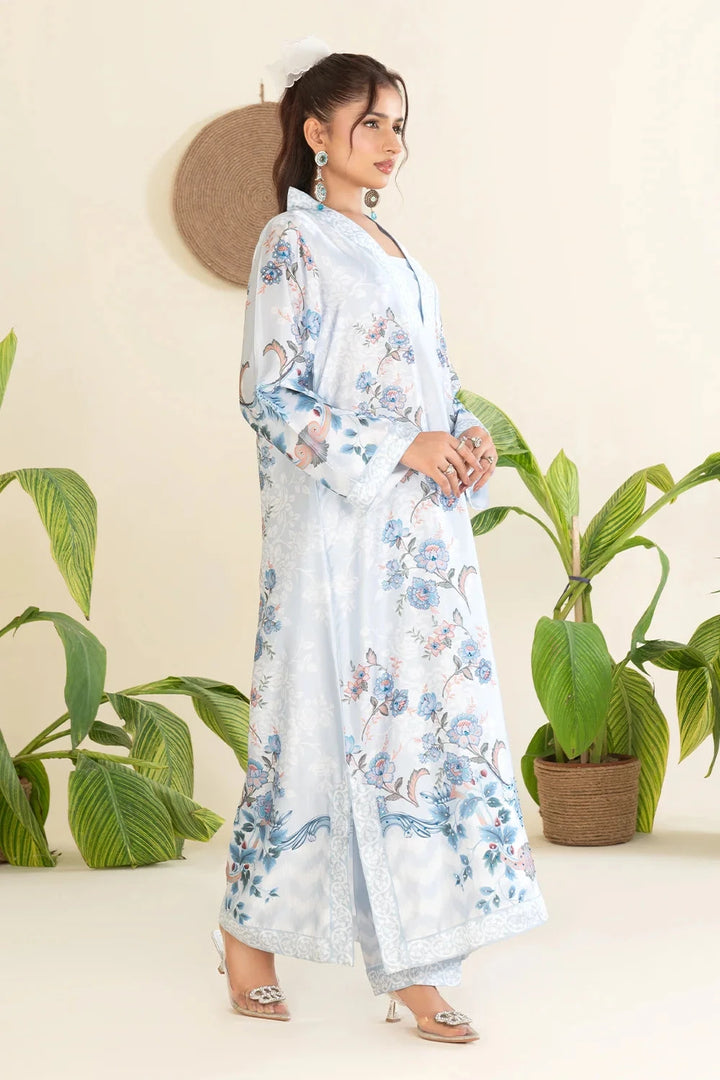 2PC Stitched Printed Silk Shirt and Trouser RTW-KSTL-203 Printed KHAS STORES 