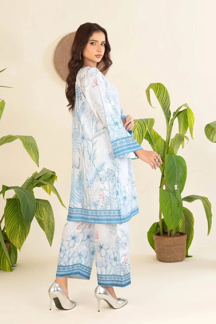 2PC Stitched Printed Silk Shirt and Trouser RTW-KSTL-205 Printed KHAS STORES 