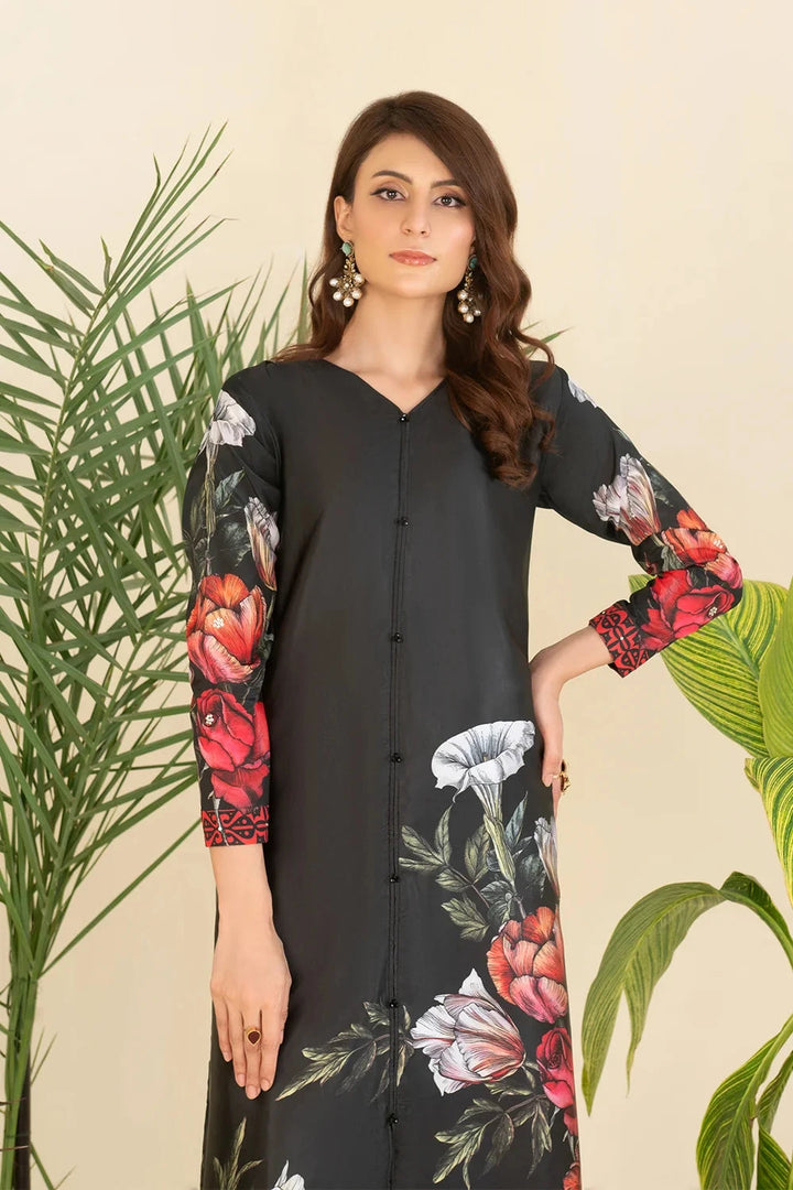 2PC Stitched Printed Silk Shirt and Trouser RTW-KSTL-211 Printed KHAS STORES 