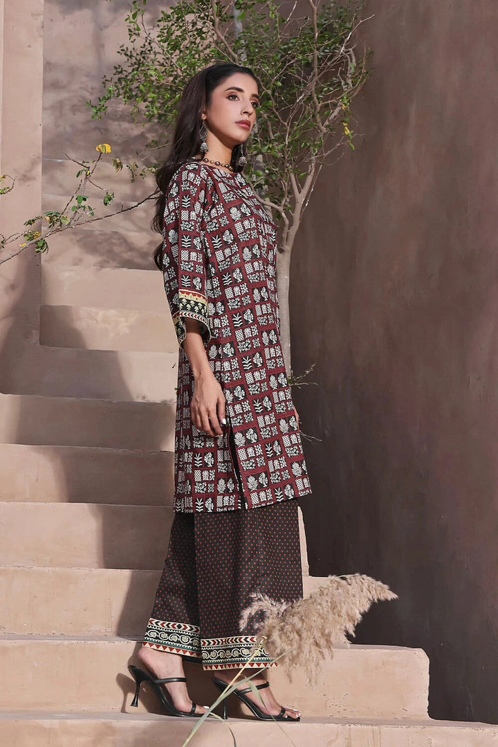 2PC Unstitched Khaddar Shirt & Trouser RKT-2323 KHAS STORES 