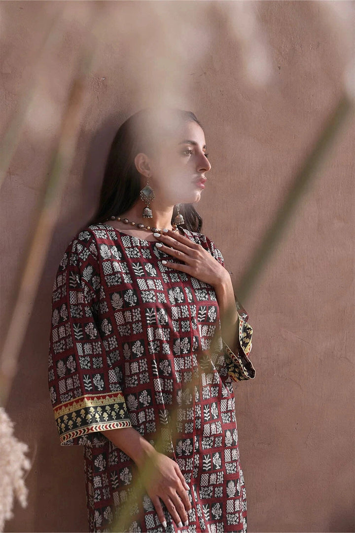 2PC Unstitched Khaddar Shirt & Trouser RKT-2323 KHAS STORES 