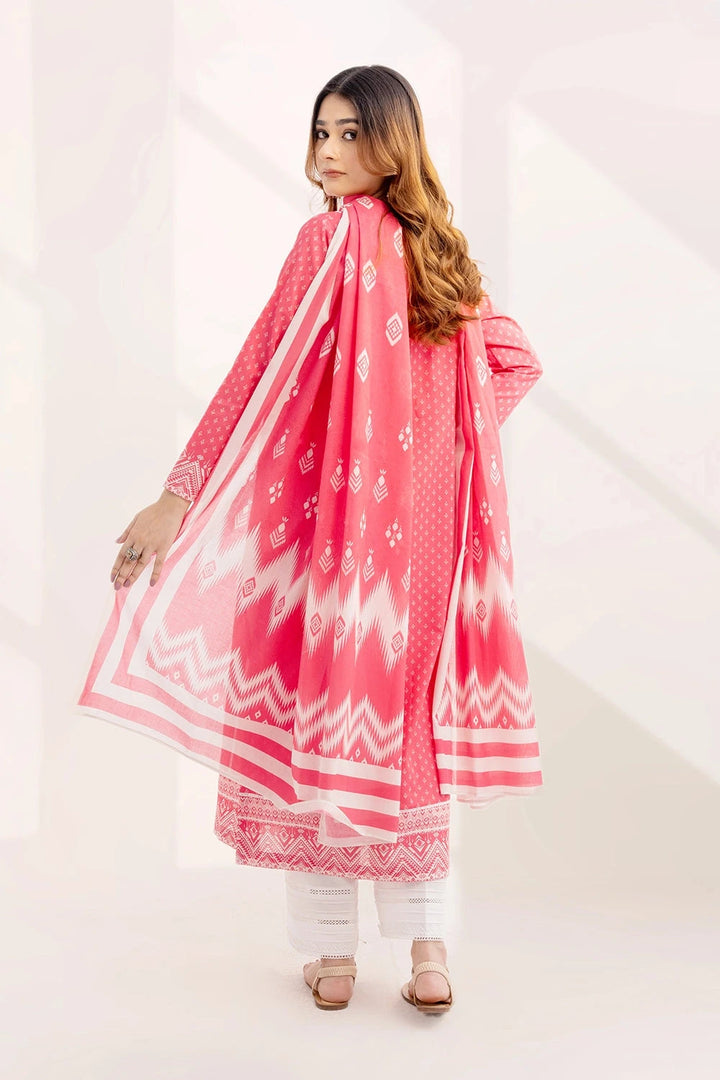 2PC Unstitched Printed Lawn Shirt and Dupatta KSD-3223 Printed KHAS STORES 