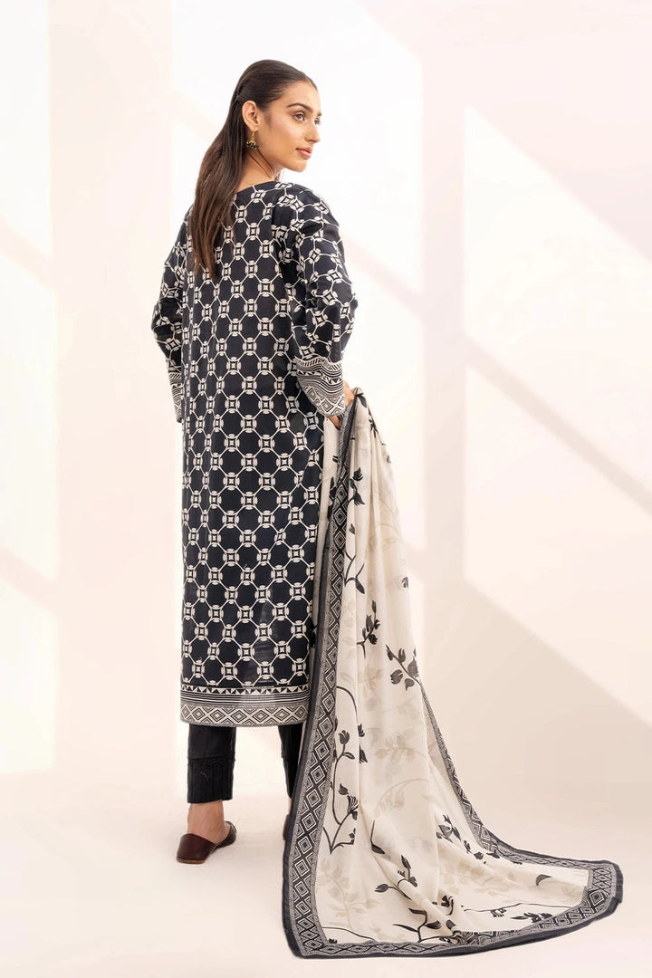 2PC Unstitched Printed Lawn Shirt and Dupatta KSD-3225 Printed KHAS STORES 