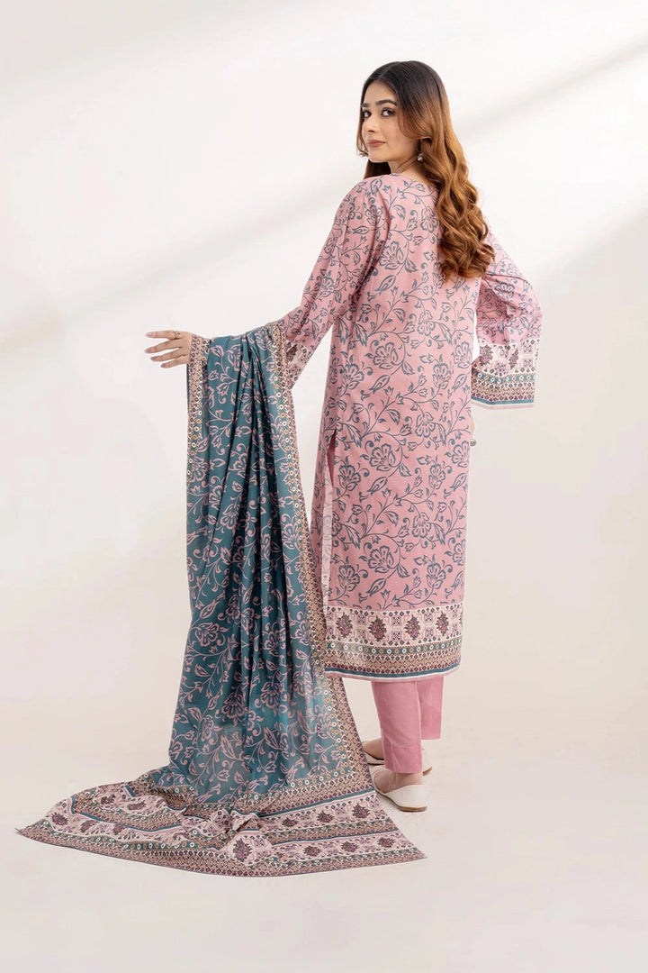 2PC Unstitched Printed Lawn Shirt and Dupatta KSD-3228 Printed KHAS STORES 