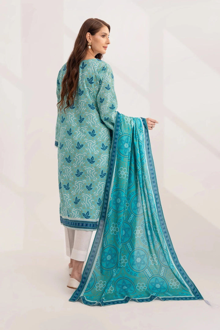 2PC Unstitched Printed Lawn Shirt and Dupatta KSD-3230 Printed KHAS STORES 
