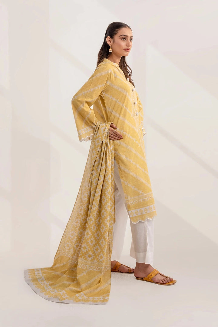 2PC Unstitched Printed Lawn Shirt and Dupatta KSD-3232 Printed KHAS STORES 