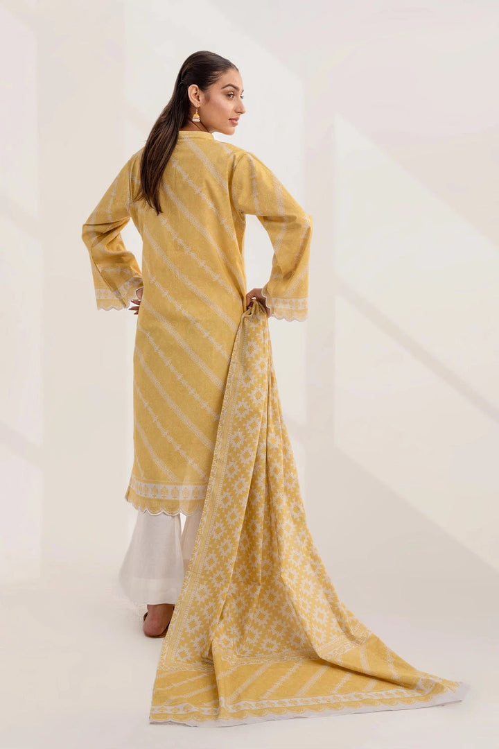 2PC Unstitched Printed Lawn Shirt and Dupatta KSD-3232 Printed KHAS STORES 