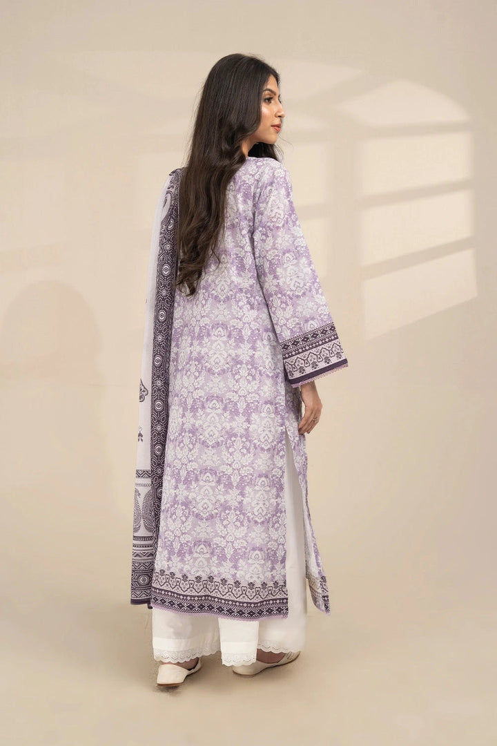 2PC Unstitched Printed Lawn Shirt and Dupatta KSD-3387 Printed KHAS STORES 