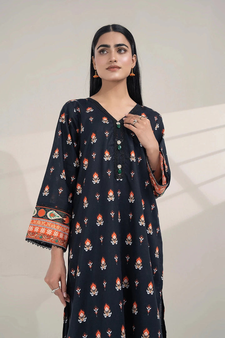 2PC Unstitched Printed Lawn Shirt and Dupatta KSD-3388 Printed KHAS STORES 
