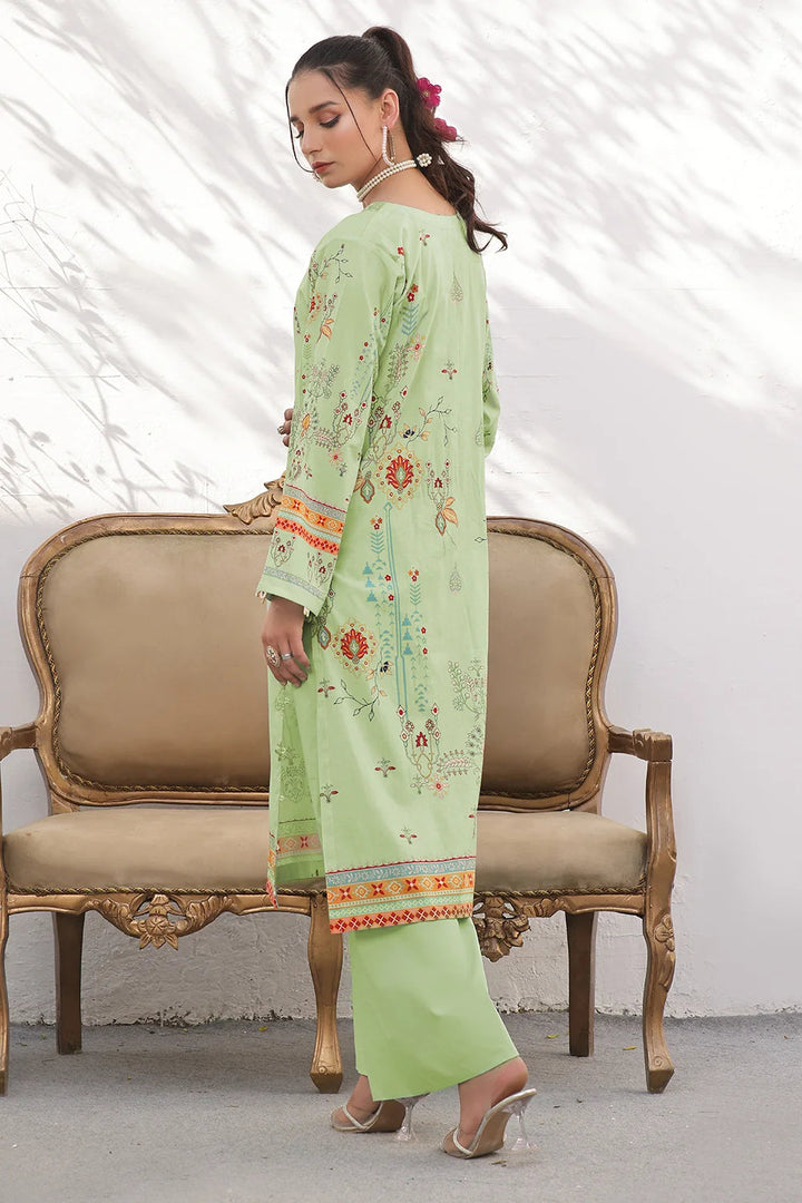 2PC Unstitched Printed Lawn Shirt and Trouser KST-2526 Printed KHAS STORES 