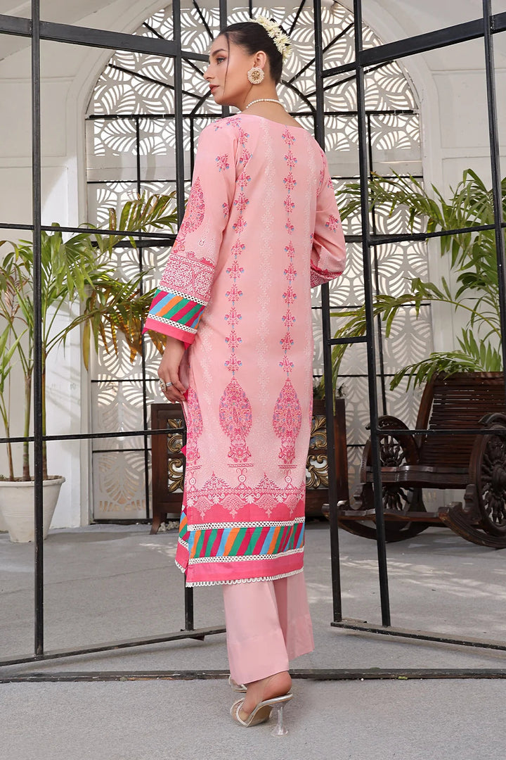 2PC Unstitched Printed Lawn Shirt and Trouser KST-2527 Printed KHAS STORES 