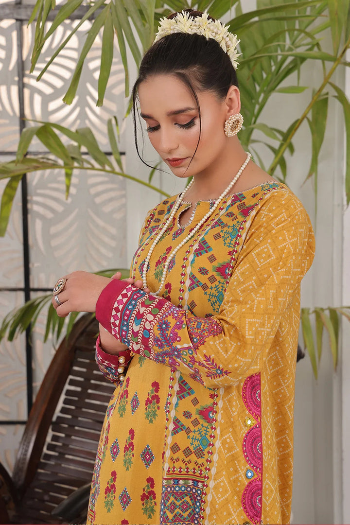 2PC Unstitched Printed Lawn Shirt and Trouser KST-2528 Printed KHAS STORES 
